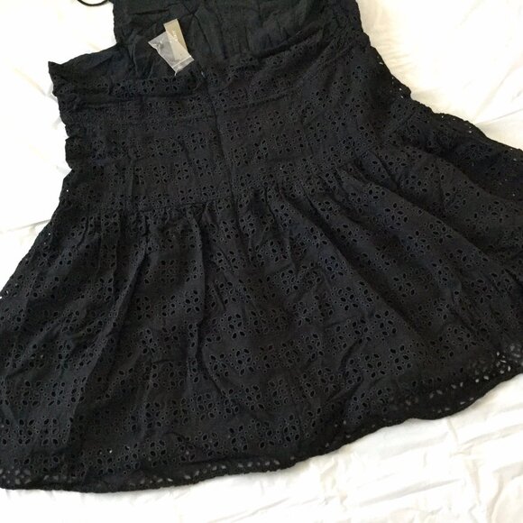 J. Crew Black Eyelet Dress - Picture 6 of 9